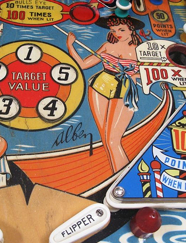 Flipper de vintage Sérénade de Alben (France) chez Alda-jeux.fr