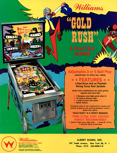 Flipper Gold Rush chez Alda.fr