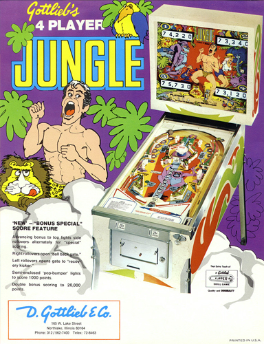 Flipper Jungle chez Alda.fr