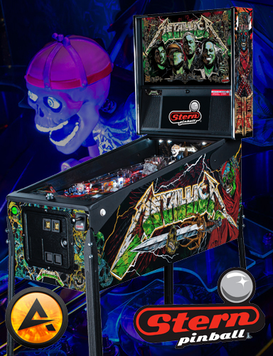 Flippers neuf - Stern - METALLICA REMASTERED PINBALL chez Alda-Jeux