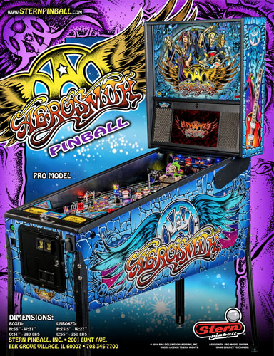 Flipper Stern - Aerosmith chez Alda-jeux 